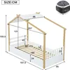 Letto per bambini Merax 90x190 cm, letto a casetta in legno Anteprima dell’immagine prodotto 5