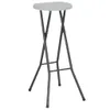 vidaXL Tabouret de bar pliable 2 pcs. PEHD et acier blanc Voir les images du produit 1