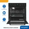 Exquisit Einbauherdset EHE285-HBZ-020-Set schwarz | 75 l Produktbild-Vorschau 2
