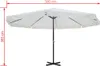 vidaXL Parasol blanc aluminium 500 cm Voir les images du produit 4