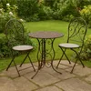 Antike Tischgruppe Lani, 2-Sitzer, Tisch Ø 60 cm H 70 cm, Produktbild-Vorschau 1