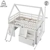 Letto a soppalco MODFU, 140x200, a forma di casetta, per Anteprima dell’immagine prodotto 7