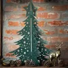 3D-Weihnachtsbaum aus pulverbeschichtetem Stahl H140 cm – Produktbild-Vorschau 2