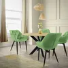 ML-Design sada 4 jídelních židlí s opěradlem, šalvěj, ze Náhled obrázku produktu 7