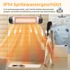 A woman stands in a bathroom next to a bathtub, while a heater is mounted on the wall above. Náhľad obrázku produktu