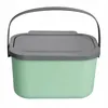 Poubelle de tri4,5 L Avec Couvercle Et Poignée Vert-Gris Voir les images du produit 4