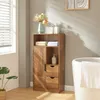 Badezimmerschrank 'Namsskogan' 100x50x25cm Walnussoptik Produktbild-Vorschau 1