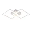A white, modern ceiling light with interlocking square frames, shown against a white background. Produktbild-Vorschau
