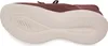 The underside of a red Skechers slipper is shown against a white background. Voir les images du produit