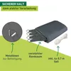 Sonnensegel Rechteck, 4x5m, anthrazit, wasserabweisend Produktbild-Vorschau 3