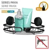 WENKO Static-Loc® Plus półka narożna Pavia czarna, półka Podgląd zdjęcia produktu 2