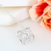 Halskette mit 14K Weißgold und Zirkonia-Kristallen LINA - Produktbild-Vorschau 11