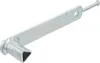 A metal tool with a triangular opening at one end and a bolt at the other. Anteprima dell’immagine prodotto