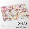 Romantischer DIN A3 Malblock Motiv zarte Rosen in Pastell Produktbild-Vorschau 2