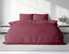 Uni Bettwäsche 200x200 cm bordeaux Doppelbett Einfarbig Produktbild-Vorschau 2