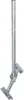 A silver metal satellite dish mount with two mounting brackets. Produktbild-Vorschau