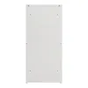 A plain white background with a white metal cabinet. Voir les images du produit