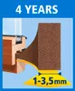 A cross-section diagram showing window sealing foam and its application. Podgląd zdjęcia produktu