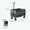 Chariot Relaxdays, pliable, 150 kg, poignée télescopique, Voir les images du produit 4