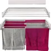 A wall-mounted drying rack with towels hanging on it. Produktbild-Vorschau