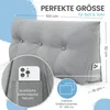 ELONEO Rückenkissen 100 cm breit, Keilkissen für Bett und Produktbild-Vorschau 2
