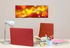 Wallario Premium Leinwandbild Rote  gelbe und orange Kreise Produktbild-Vorschau 3