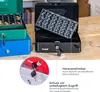 Geldkassette mit einem Euro-Münzzählbrett von HMF mit 25 cm Breite in Schwarz Anteprima dell’immagine prodotto