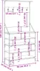 vidaXL Věšák na kabáty s botníkem kouřový dub 90x34x184 cm Náhled obrázku produktu 8