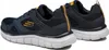 A pair of blue and yellow Skechers athletic shoes. Podgląd zdjęcia produktu