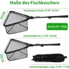 Teleskop Kescher Gummiert Angel Kescher faltbar Fischfang Produktbild-Vorschau 2