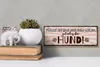 Holzschild Spruch 27x10cm fällt etwas aus dem Mund gehört Produktbild-Vorschau 5