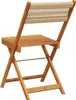 vidaXL Bistrostühle 2 Stk. Beige Massivholz Akazie und Produktbild-Vorschau 7
