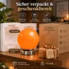 Orange Glas Nachttischlampe Kugel, dimmbare Tischlampe mit Produktbild-Vorschau 6
