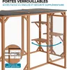Výbeh pre mačky Wiltec 180 x 80 x 111,8 cm s 3 plochami na Náhľad obrázku produktu 10