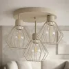 LUXOLAR Lampa sufitowa w stylu loft, beżowa, metalowa, z Podgląd zdjęcia produktu 5