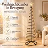 HAGO24 Beleuchteter Weihnachtsbaum Schwarz Kunststoff Produktbild-Vorschau 3