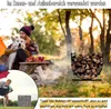 TRMLBE Polička na palivové drevo Vnútorná polkruhová polica Náhľad obrázku produktu 7
