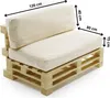 Abziehbares palettenkissen lot x2 aus polyester BANANAIR Produktbild-Vorschau 3