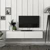 Hängendes TV Lowboard Aristo mit 2 Türen, modernes Design, Produktbild-Vorschau 2