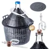 KADAX glazen gistballon-set "Alatri", met kunststofmand en Productafbeelding-voorbeeld 1