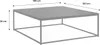 A diagram of a black metal coffee table with dimensions indicated. Anteprima dell’immagine prodotto