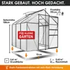 BRAST Gewächshaus Aluminium mit Fundament | 190x190x195cm | Produktbild-Vorschau 5