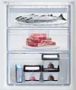 A close-up shot of a refrigerator's freezer drawers filled with food. Anteprima dell’immagine prodotto