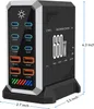 660 W GaN USB nabíjačka s 10 portmi (6x USB-C + 4x USB-A) Náhľad obrázku produktu 6