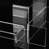 Close-up view of clear acrylic display shelves. Produktbild-Vorschau