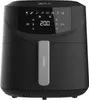 A black air fryer with a digital display and controls. Produktbild-Vorschau