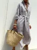 ASKSA Dámské letní Vintage Button Down košilové šaty s Náhled obrázku produktu 2