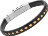 Lederarmband mit Stahlelement LB0500 Produktbild-Vorschau 1