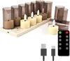 FlinQ wiederaufladbare LED-Teelichter – bewegliche Flamme – Produktbild-Vorschau 1