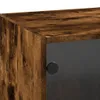 Nástěnná skříňka se skleněnými dvířky 35x37x100 cm Kouřový Náhled obrázku produktu 11